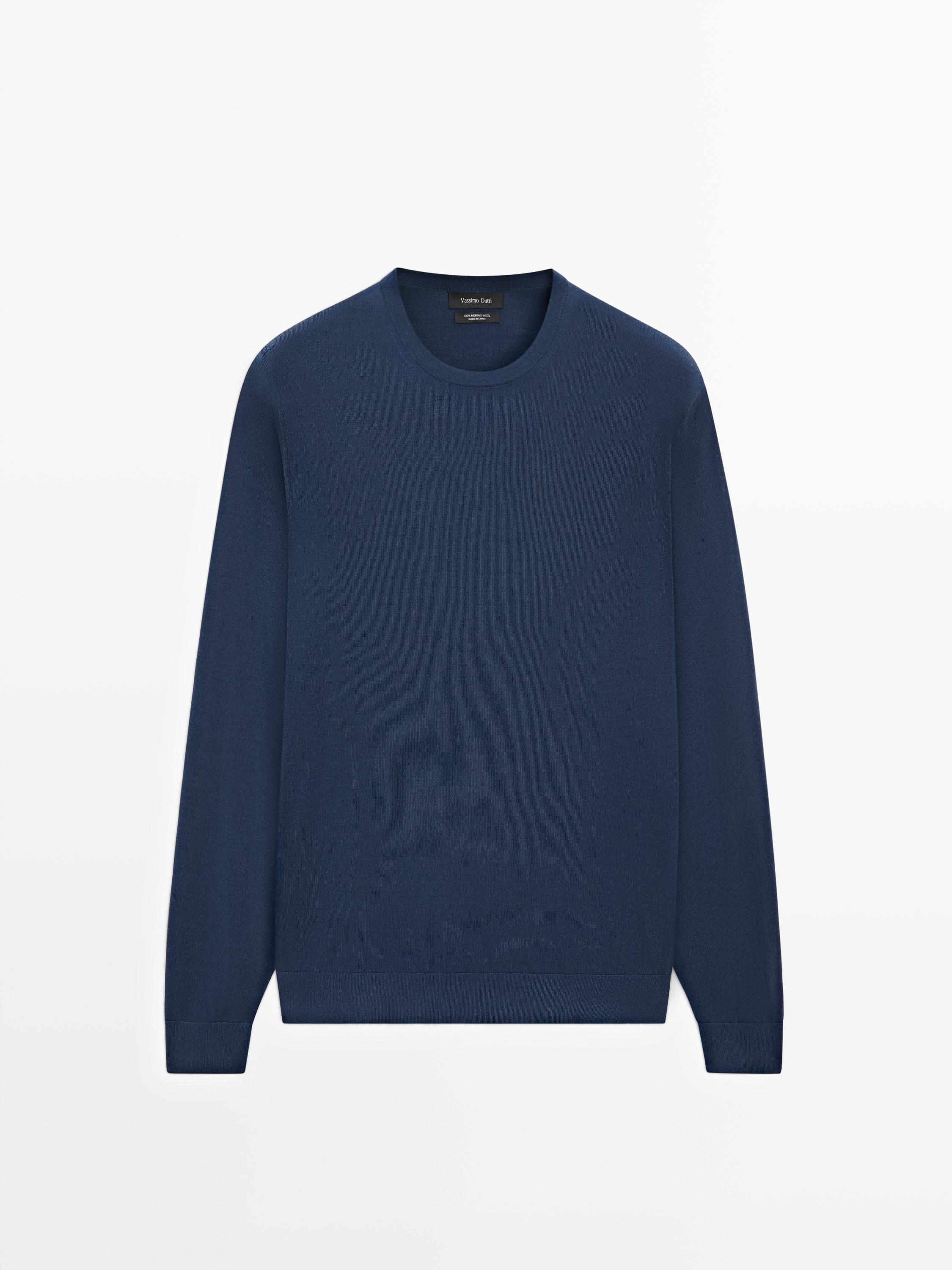 100% merino wool knit sweater